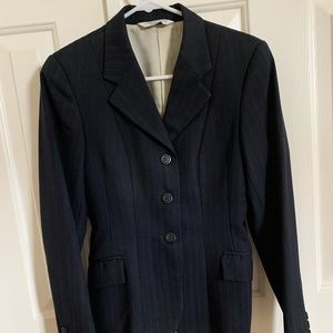 Grand Prix Navy Wool Show Coat